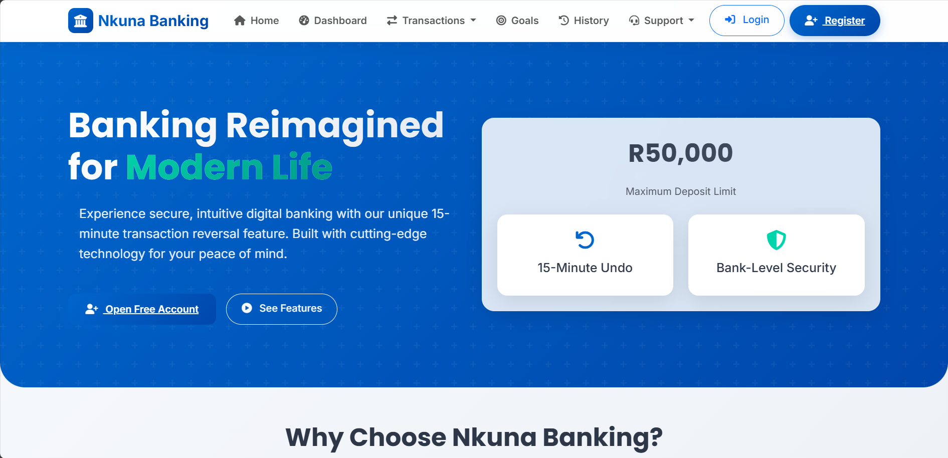 Nkuna Bank Digital Banking