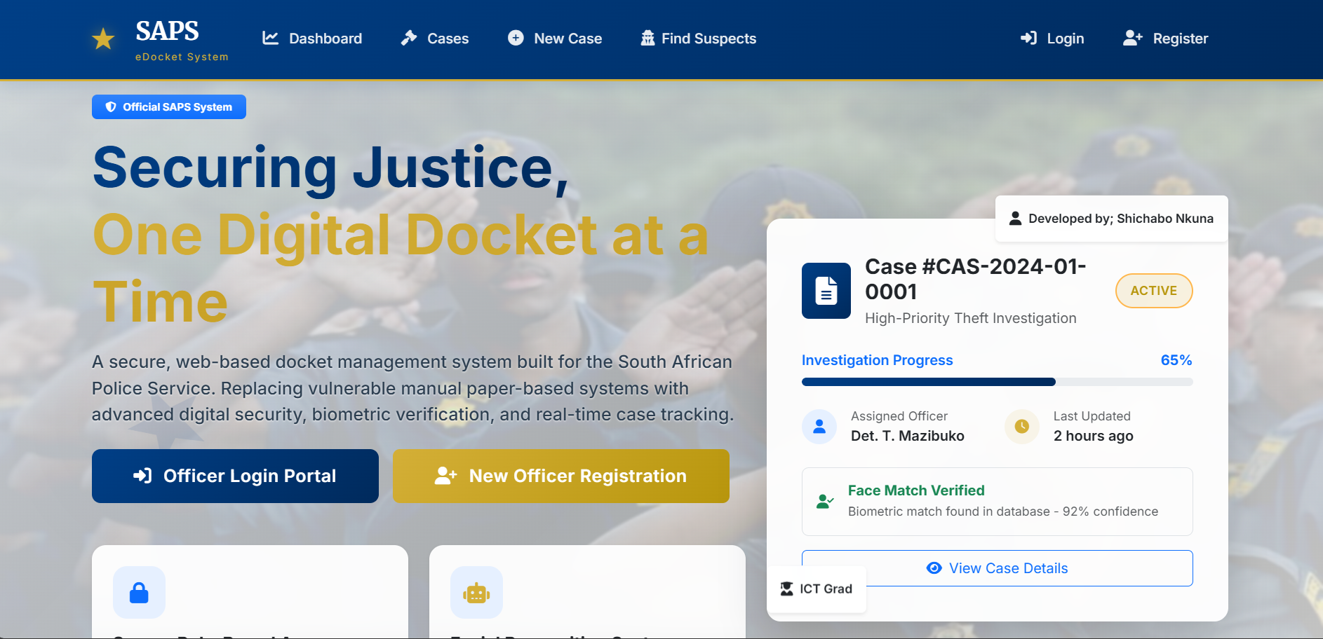 SAPS-EDOCKET Case Management
