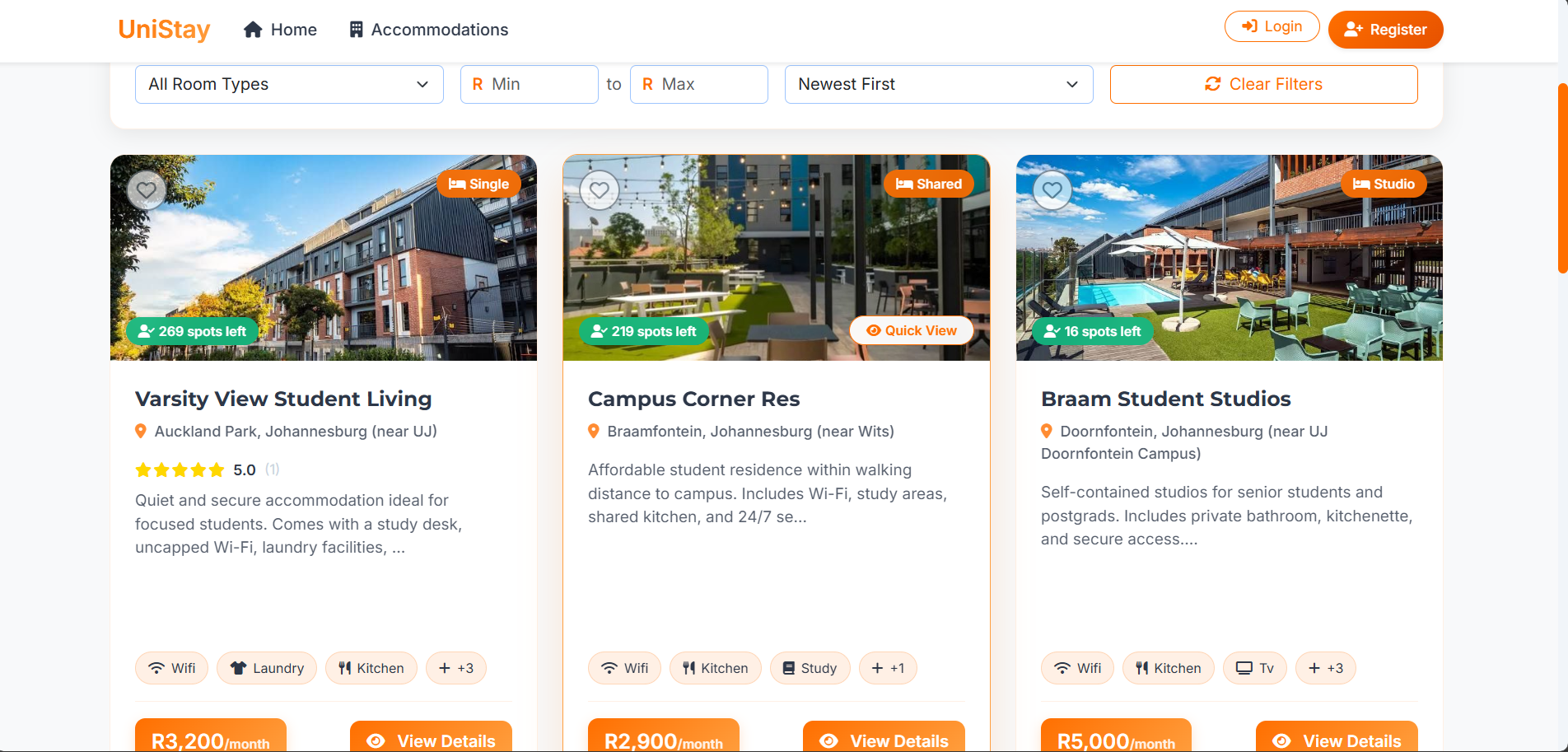 UniStay Student Accommodation